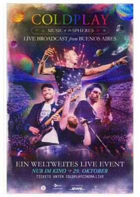 Plakatmotiv: Coldplay Music Of The Spheres Live Broadcast From Buenos Aires